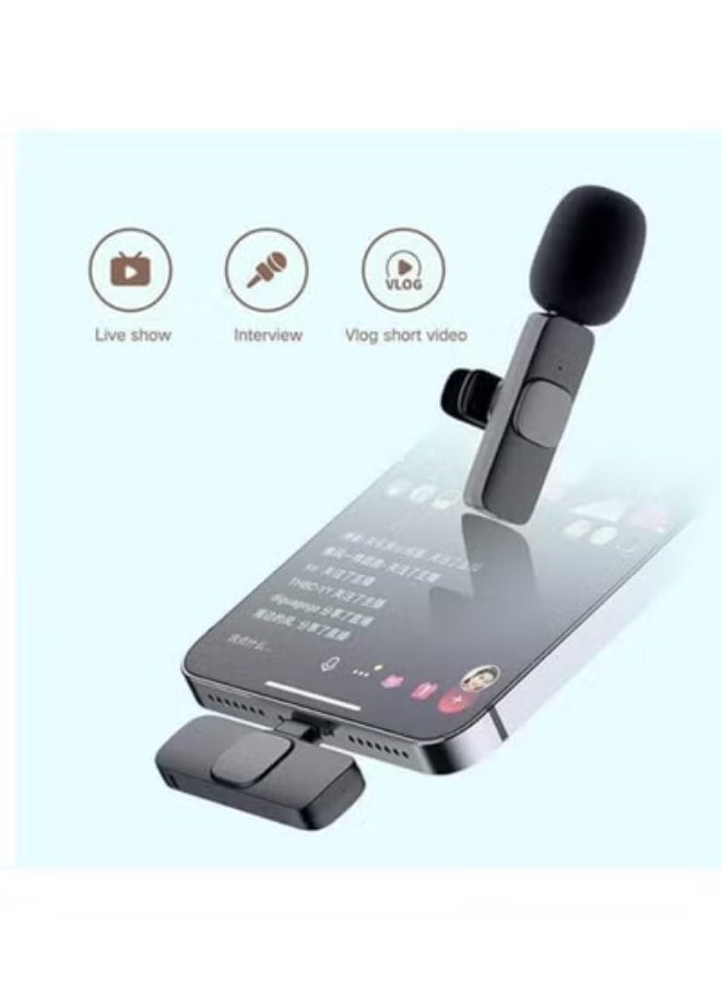 K8 Wireless Lapel Microphone Plug and Play for iPhone - Image 2